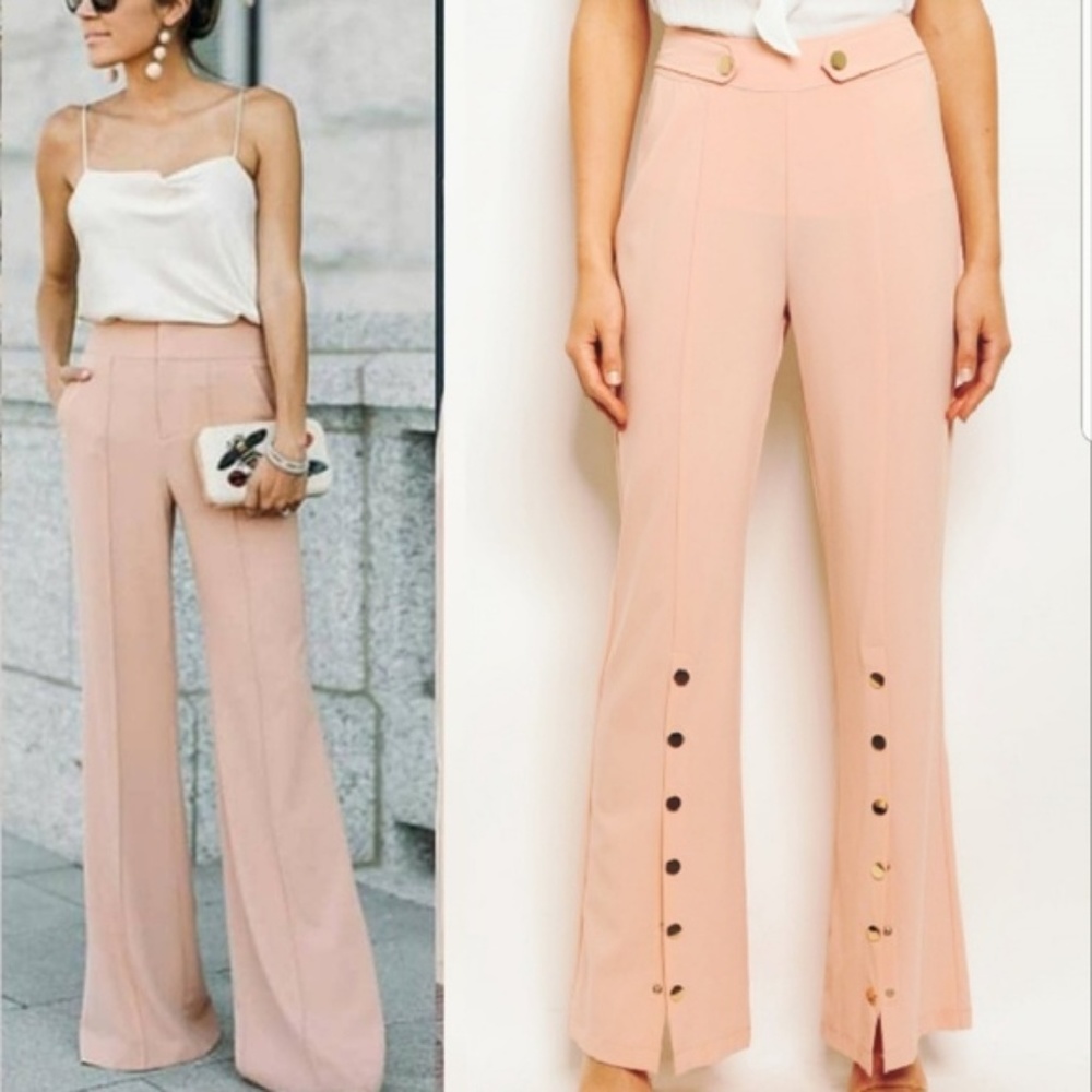 CHIC BLUSH PANTS - Picture 1 of 3